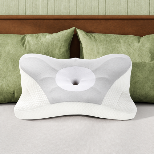 Cervical Neck Pillow for Side Sleepers — Cooling Memory Foam Contour Pillow